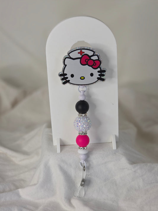 Hello Kitty Nurse Badge Reel