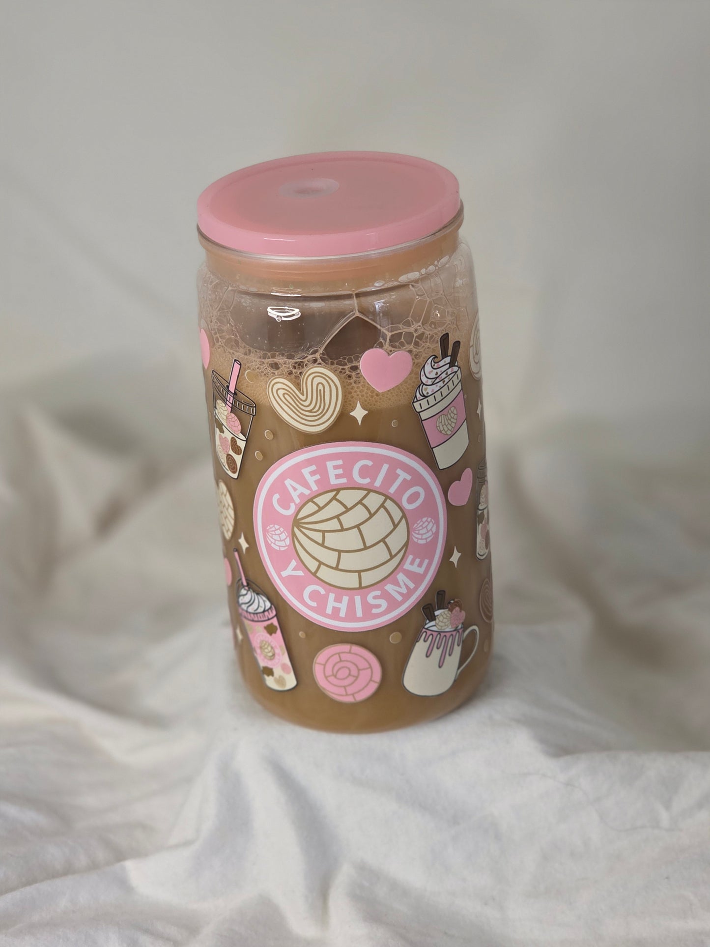 16oz Cafesito Y Chisme Snowglobe Tumbler