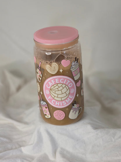 16oz Cafesito Y Chisme Snowglobe Tumbler