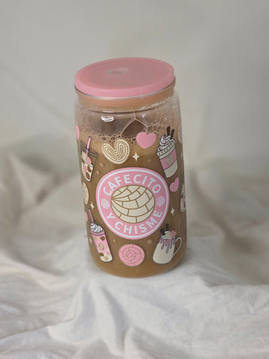 16oz Cafesito Y Chisme Snowglobe Tumbler