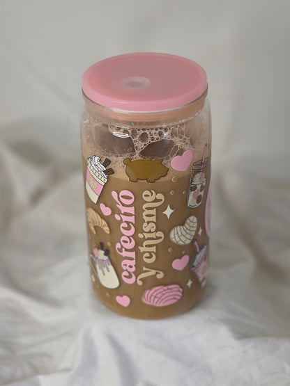 16oz Cafesito Y Chisme Snowglobe Tumbler