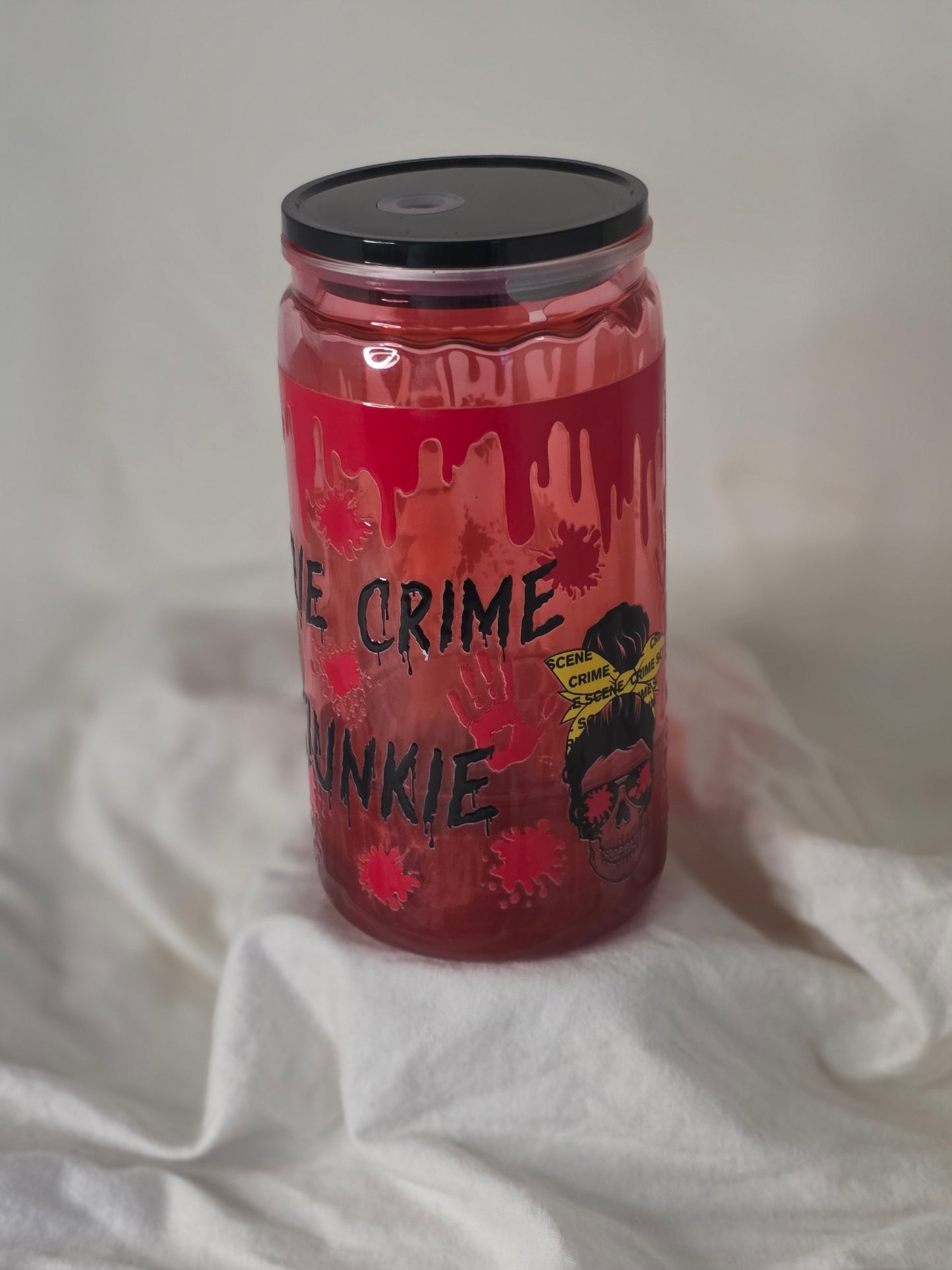 16oz True Crime Snowglobe Tumbler